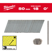 Stauchkopf-Nägel 18 Gauge für M18FN18GS & M18CN18GS, 1.05 x 1.25 x 50 mm Edelstahl, 0°, Milwaukee