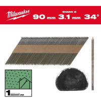 D-Kopf-Nägel für M18FFN, 7.4 x 3.1 x 90 mm, Ringsc