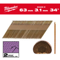 D-Kopf-Nägel für M18FFN, 7.4 x 3.1 x 63 mm, Ringsc