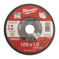 Metalltrennscheibe PRO+ INOX 125 mm, SCS41 1 mm, Milwaukee