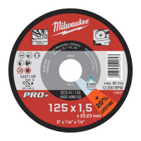 SCS41 1,5 mm, Metalltrennscheibe PRO+ INOX 125 mm, Milwaukee