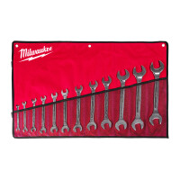 Doppel-Maulschl&uuml;ssel Set, 12-teilig, Milwaukee