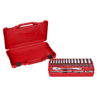 Ratschen- und Steckschlüsseleinsatz Set 1/4" metri