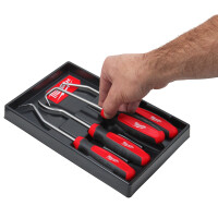 Heavy-Duty Montagehaken Set, 4-teilig: flach, gebogen, 90&de