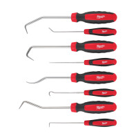 Montagehaken Set, 8-teilig:  2 x flach, 2 x gebogen, 2 x 90&