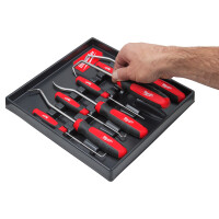 Montagehaken Set, 8-teilig:  2 x flach, 2 x gebogen, 2 x 90&