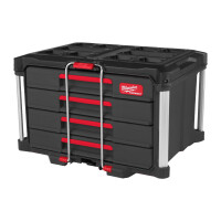 PACKOUT Koffer mit 4 Schubladen, 560 x 410 x 360 mm, Milwauk