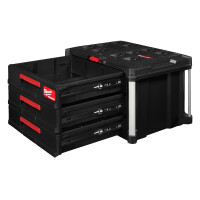 PACKOUT Koffer mit 3 Schubladen, 560 x 410 x 360 mm, Milwauk