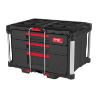 PACKOUT Koffer mit 2+1 Schubladen, 560 x 410 x 360 mm, Milwa