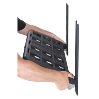 PACKOUT Schienensystem-Set zur Wandmontage, 2 Wandhalterunge