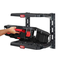PACKOUT Schienensystem-Set zur Wandmontage, 2 Wandhalterunge