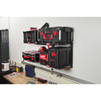 PACKOUT Schienensystem-Set zur Wandmontage, 2 Wandhalterunge