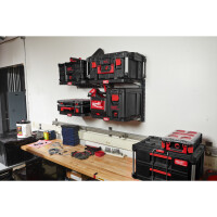 PACKOUT Schienensystem-Set zur Wandmontage, 2 Wandhalterunge