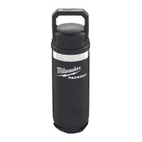 ?PACKOUT Thermosflasche , 530 ml mit Schraubdeckel, schwarz,