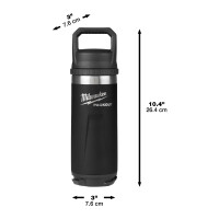 ?PACKOUT Thermosflasche , 700 ml mit Schraubdeckel, schwarz,