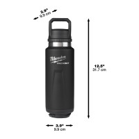 ?PACKOUT Thermosflasche , 1065 ml mit Schraubdeckel, schwarz