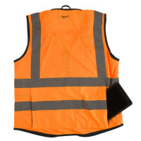 Premium Warnschutzweste orange, Größe L/XL, Milwa