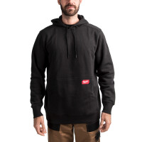 WHMWBL-L, leichter Arbeits-Kapuzen-Pullover schwarz, Milwauk