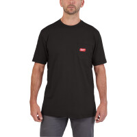 WTSSBL-L, Arbeits-T-Shirt schwarz mit UV-Schutz, Milwaukee