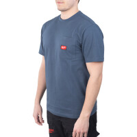 WTSSBLU-L, Arbeits-T-Shirt blau mit UV-Schutz, Milwaukee 2