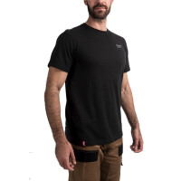 HTSSBL-L, Hybrid-T-Shirt schwarz, Milwaukee 2
