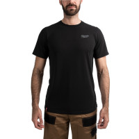 Hybrid-T-Shirt schwarz, HTSSBL-L, Milwaukee
