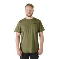 HTSSGN-XL, Hybrid-T-Shirt grün, Milwauke