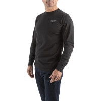 HTLSBL-XL, Hybrid-Langarm-Shirt schwarz, Milwaukee 2