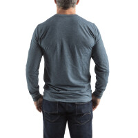 HTLSBLU-M, Hybrid-Langarm-Shirt blau, Milwaukee 3