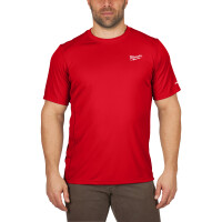 WWSSRD-S, Funktions-T-Shirt rot mit UV-Schutz, Milwaukee