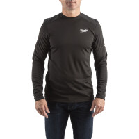 WWLSBL-S, Funktions-Langarm-Shirt schwarz mit UV-Schutz,...