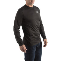 WWLSBL-XL, Funktions-Langarm-Shirt schwarz mit UV-Schutz, Mi