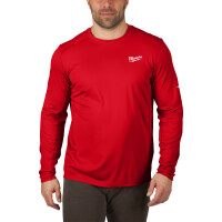 WWLSRD-XL, Funktions-Langarm-Shirt rot mit UV-Schutz,...