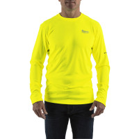 Funktions-Langarm-Shirt gelb mit UV-Schutz, WWLSYL-S, Milwau