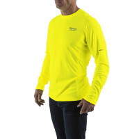 WWLSYL-S, Funktions-Langarm-Shirt gelb mit UV-Schutz, Milwau