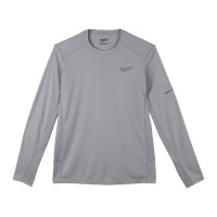 Funktions-Langarmshirt grau mit UV-Schutz, WWLSG-S, Milwauke