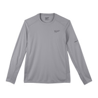 WWLSG-S, Funktions-Langarmshirt grau mit UV-Schutz, Milwauke