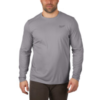 WWLSG-L, Funktions-Langarmshirt grau mit UV-Schutz,...