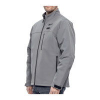 Akku-Heiz-Jacke Herren grau, 12 V, ohne Akku & Ladeger&a