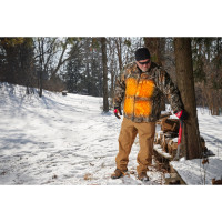Akku-Heiz-Jacke Herren Camouflage, 12 V, ohne Akku & Lad