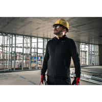 Akku-Heiz-Kapuzenpullover Herren schwarz, 12 V, ohne Akku &a