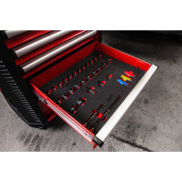 TOOLGUARD Werkstattwagen mit Werkzeugbestückung, 30&quo