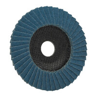 Fächerschleifscheibe 115 mm, SL50 0° Zirkonkorund K