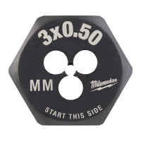 Gewindeschneideisen, M3x0,50 mm , Milwaukee