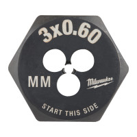 Gewindeschneideisen, M3x0.60 mm, Milwaukee