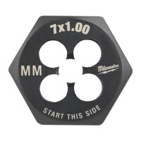 Gewindeschneideisen, M7x1,00 mm , Milwaukee