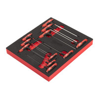 Innensechskant T-Griff mit Softgrip Einlage, 11-teilige Einl