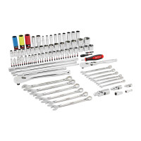 Ratschen-, Steckschlüssel- und Maulschlüssel-Set, 