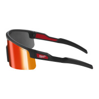 Schutzbrille mit großem Sichtfeld, rot verspiegelt, kr