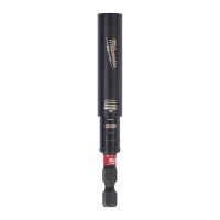 SHOCKWAVE Magnetbithalter 1/4" Hex, 75 mm mit Führ